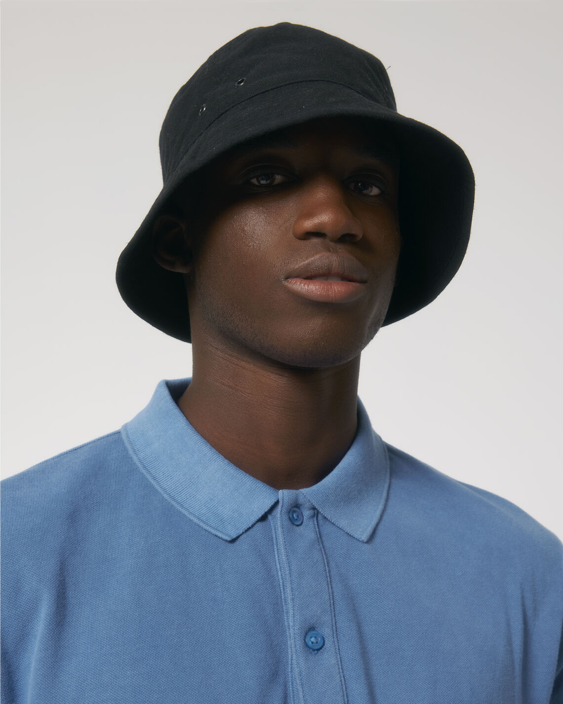 Bucket Hat Black Studio Front Main 0