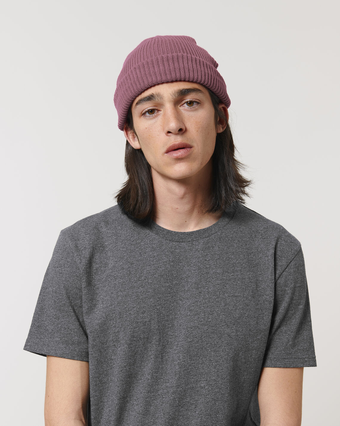 Fisherman Beanie Hibiscus Rose Studio Front Main 1